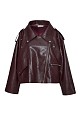 Chaqueta oversize efecto piel