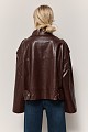 Chaqueta oversize efecto piel