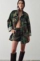 Vintage military jacket with rhinestones