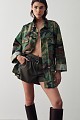 Vintage military jacket with rhinestones