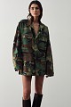Vintage military jacket with rhinestones