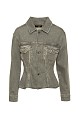 Tailored-waist denim jacket