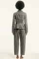 Tailored-waist denim jacket