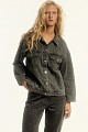 Leopard denim τζάκετ