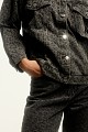 Leopard denim τζάκετ