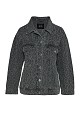 Leopard denim τζάκετ