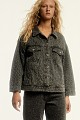 Leopard denim τζάκετ
