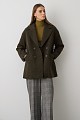 Shortline herringbone coat