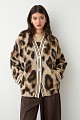 Oversized animamal print bomber jacket