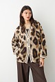Oversized animamal print bomber jacket