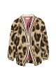 Oversized animamal print bomber jacket