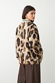 Oversized animamal print bomber jacket