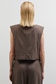 Striped vest with applique bows