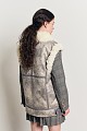 Vest with inner faux fur