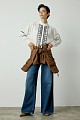 Embroidered shirt with lurex