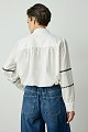 Embroidered shirt with lurex