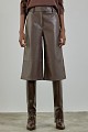 Leather look bermuda