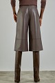 Leather look bermuda