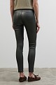 Leather look leggings with pockets