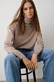 Oversized sweater with turtleneck