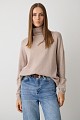 Oversized sweater with turtleneck
