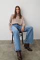 Oversized sweater with turtleneck