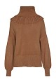 Turtleneck fringed sweater