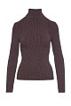 Turtleneck sweater with lurex