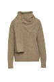 Sweater with scarf