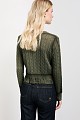 Knitted sweater with rhinestones
