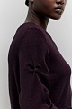 Sweater with gathered sleeves