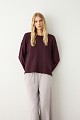 Sweater with smile neckline