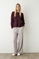 Sweater with smile neckline