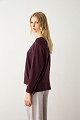 Sweater with smile neckline