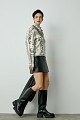 Printed knitted sweater