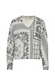 Printed knitted sweater