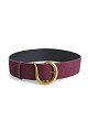 Wide suede belt