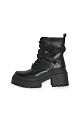 Ankle boots with straps and rhinestones