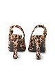 Pony skin slingback pumps