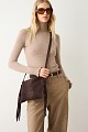 Suede fringed bag