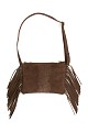 Suede fringed bag