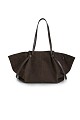 Suede shopper bag