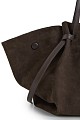 Suede shopper bag
