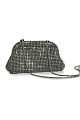 Purse with rhinestones and chain