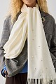 Scarf with pearls