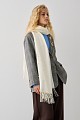 Scarf with pearls