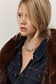Metallic necklace in chain style
