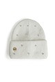 Knitted beanie with rhinestones