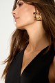 Earrings in animal print
