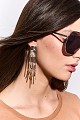 Hanging asymmetric earrings